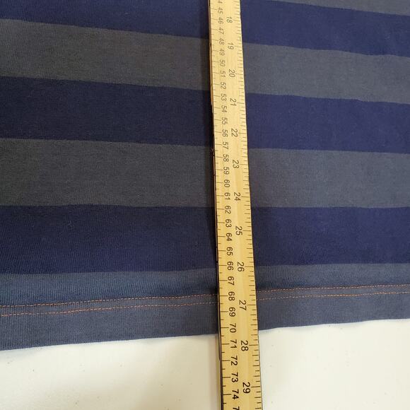 Vintage Polo by Ralph Lauren Shirt Men XXL Collared Long Sleeve Stripe Blue Grey - Picture 5 of 12